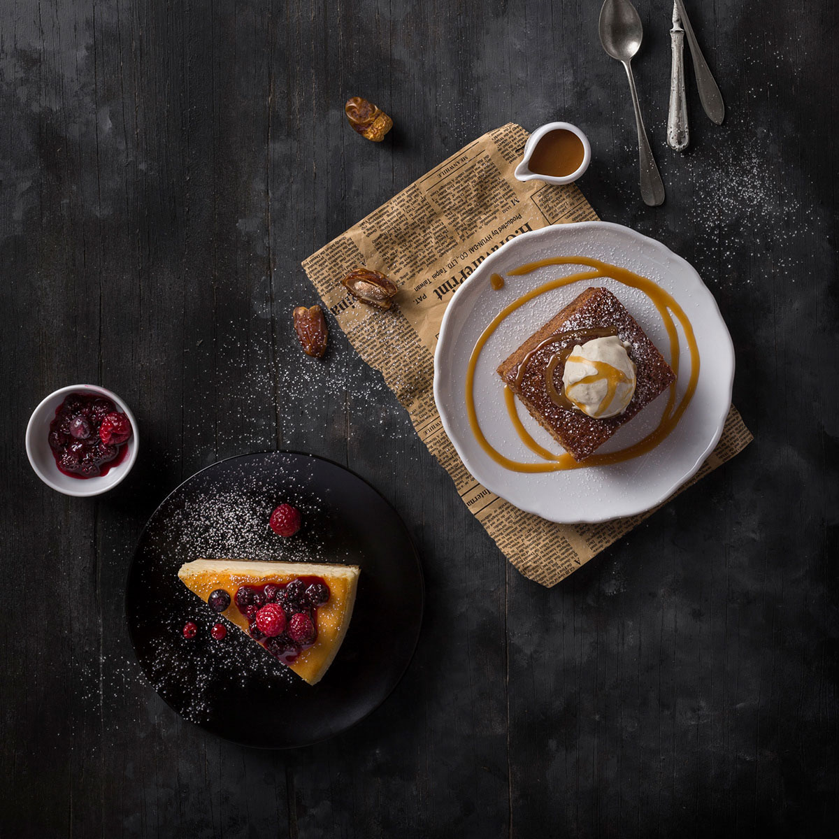 aidea cheesecake with forest fruit